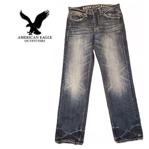 American Eagle Outfitters Men’s Slim Jeans - Size 28 x 30 - Picture 2 of 3